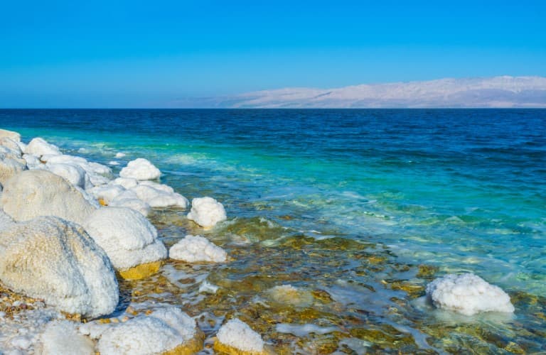 Ein Gedi is a desert oasis near the Dead Sea in Israel, known for its unique landscapes, nature trails, and dramatic sea views.