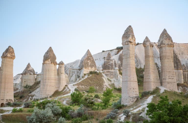 The fairy chimneys of Cappadocia are unique rock formations that make this region one of Turkey's most iconic natural wonders.